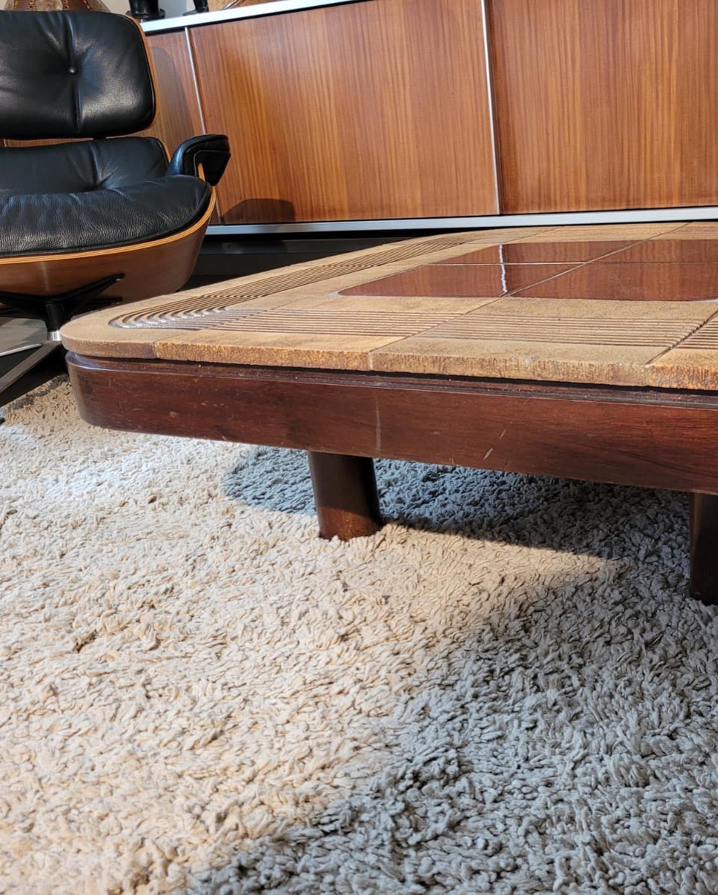 Roger Capron coffee table model Mambo 1970 For Sale 3