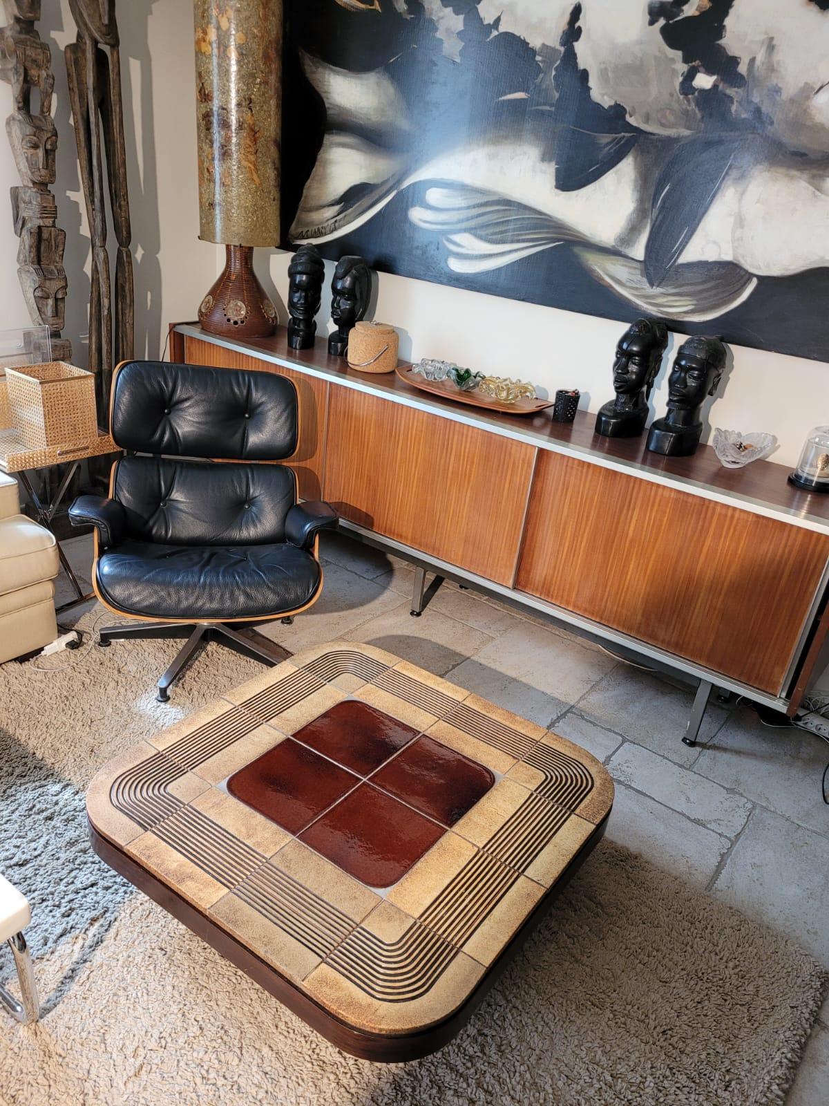 Mid-Century Modern Roger Capron coffee table model Mambo 1970 For Sale
