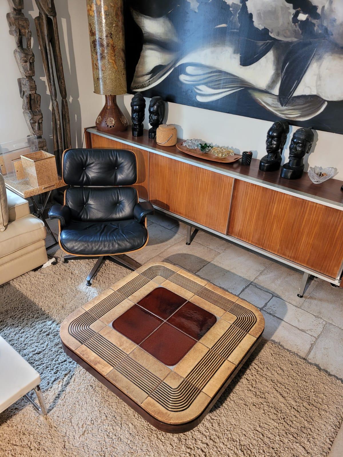 Roger Capron coffee table model Mambo 1970 In Good Condition For Sale In Saint Rémy de Provence, FR