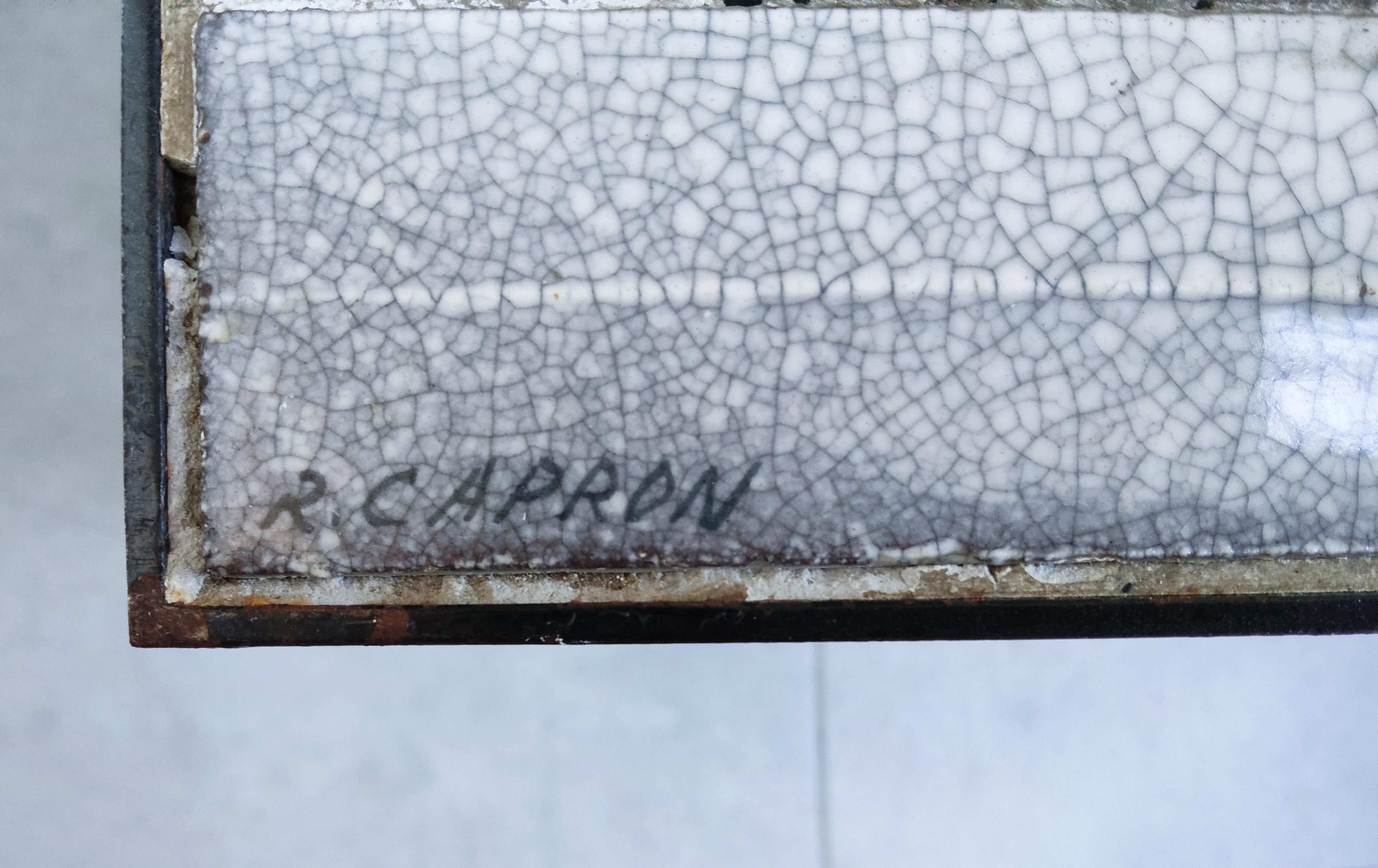 Roger Capron, Couchtisch, „SUN“, um 1975 (Keramik) im Angebot