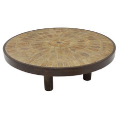 Roger Capron Coffee Table with Ceramic Tile Top