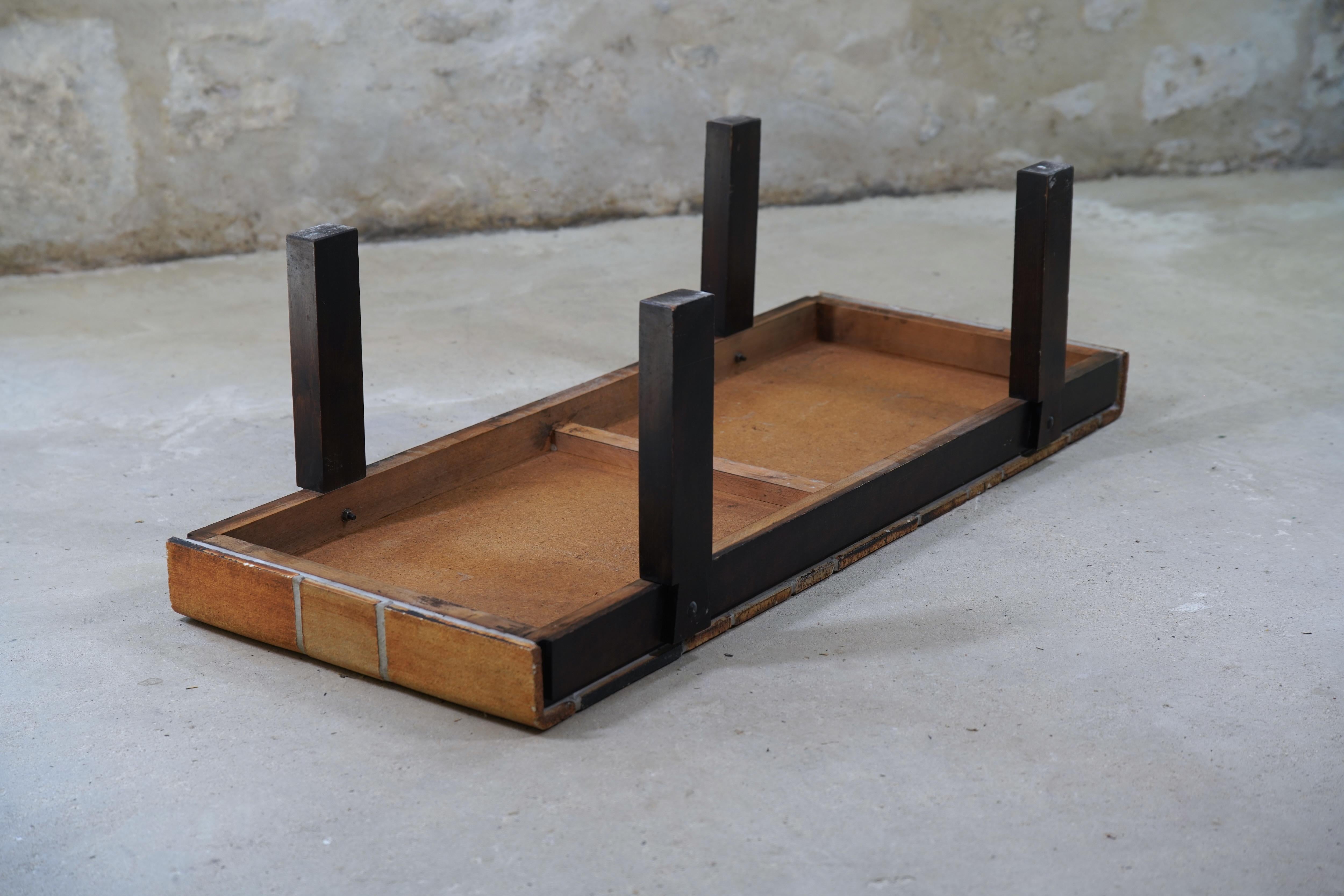 Roger Capron Coffee Table with Garrigue Tiles, France 1970s For Sale 1