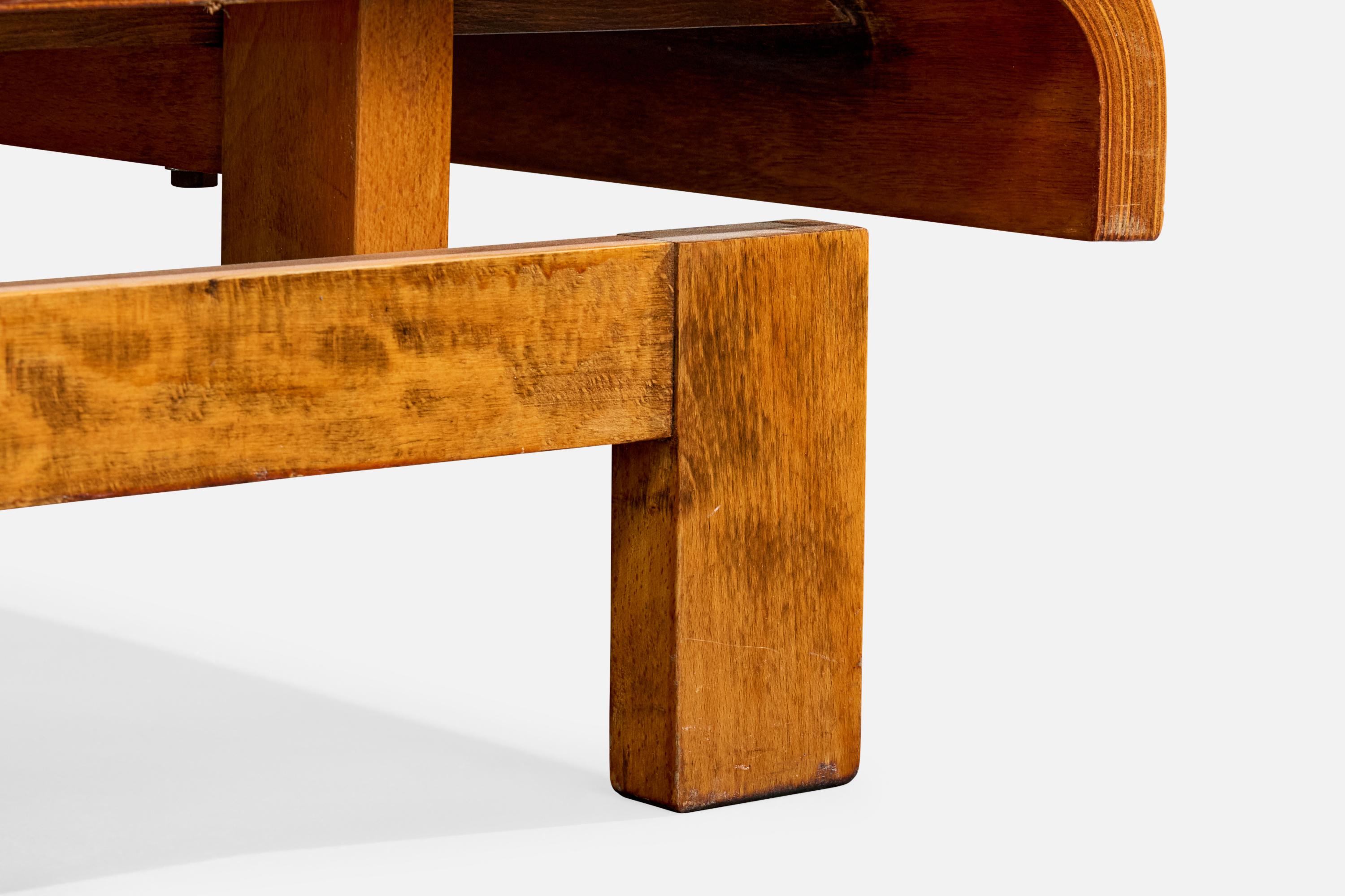 Roger Capron, table basse, Wood, céramique, France, années 1960 en vente 3