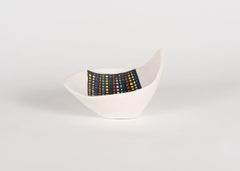Roger Capron, Delta, Stylized Handled Ceramic Platter, France, 1960