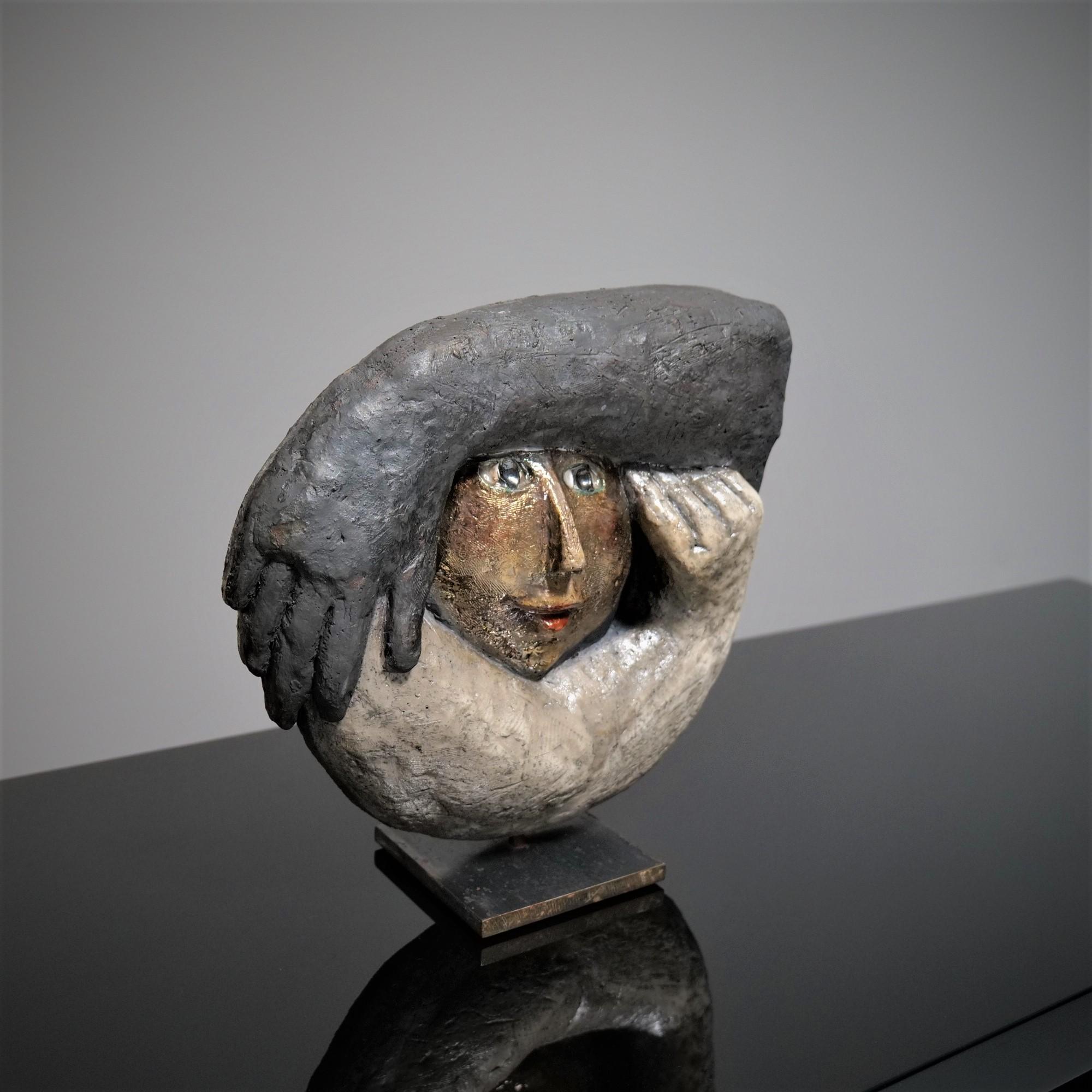 French Roger Capron, Double-sided ceramic “Kokon”, 2002