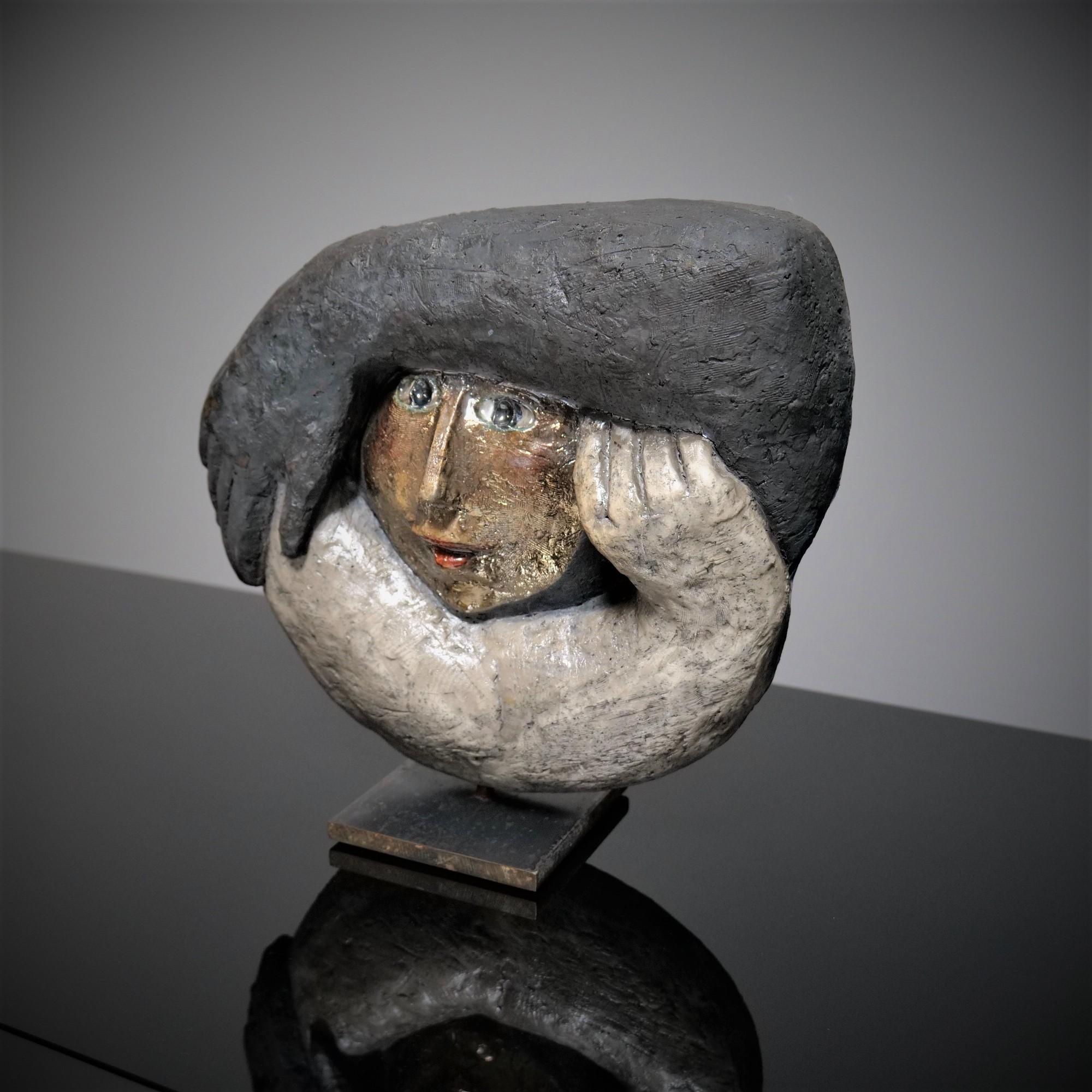 Glazed Roger Capron, Double-sided ceramic “Kokon”, 2002