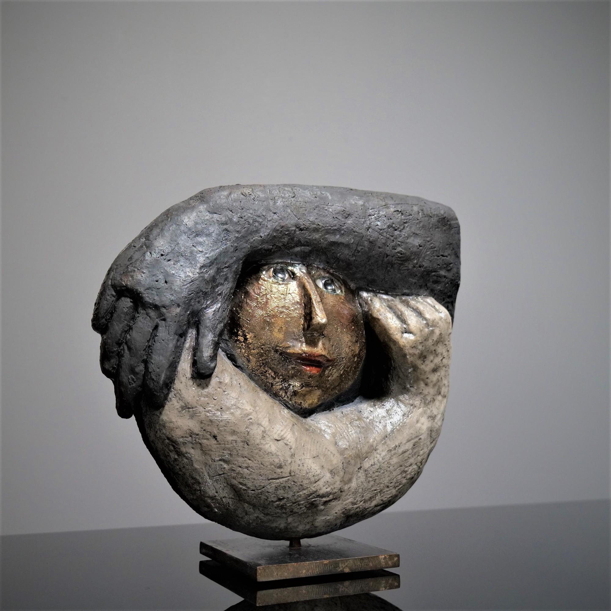 Contemporary Roger Capron, Double-sided ceramic “Kokon”, 2002