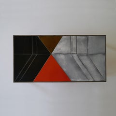 Roger Capron, Exceptional Lava Glazed Low Table, France, circa 1970