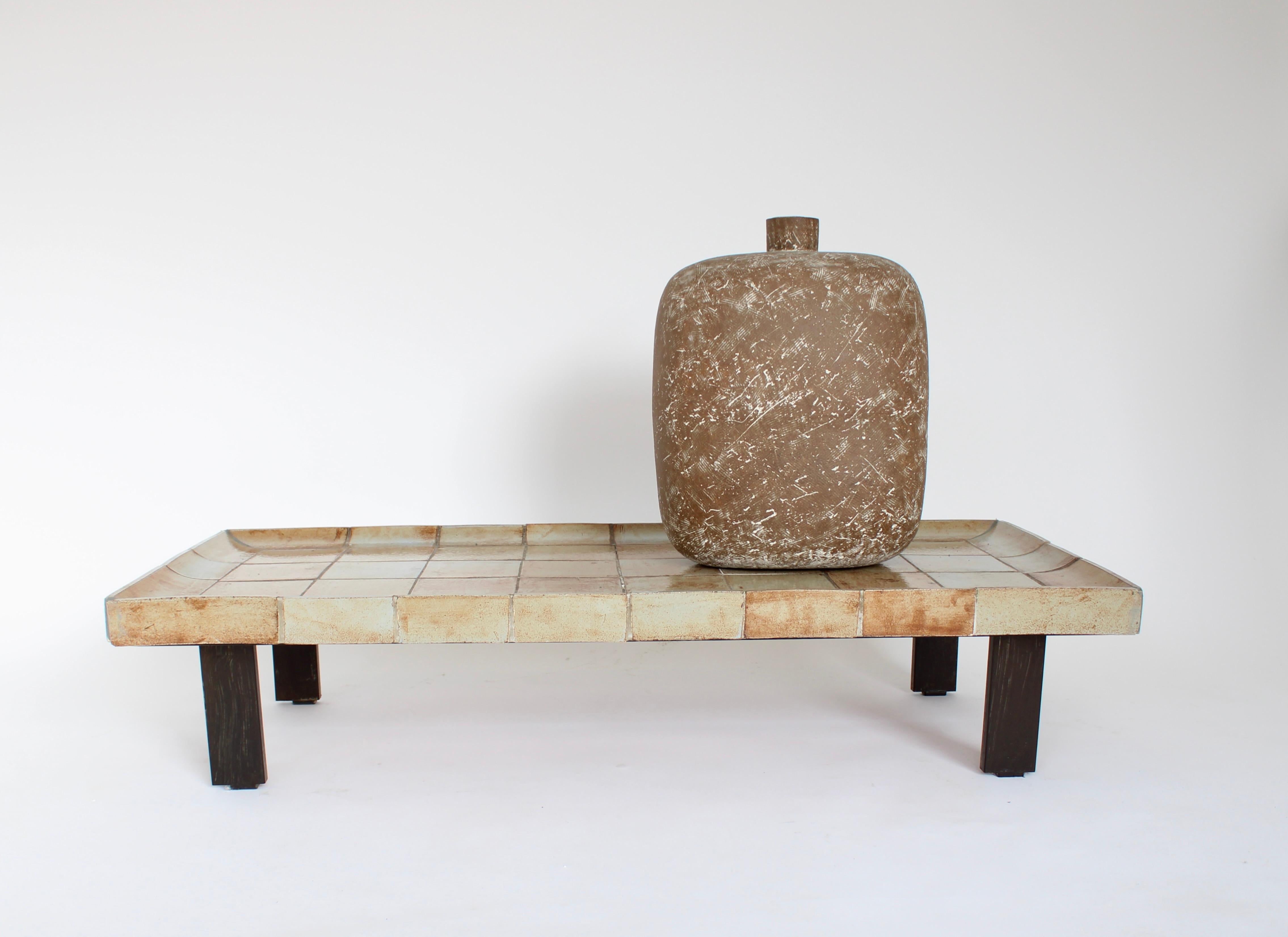 Roger Capron Table basse en céramique française Modèle Cuvette Vallauris en vente 2