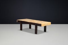 Mesa de centro "Garrigue" de Roger Capron con azulejos botánicos, Francia, años 60