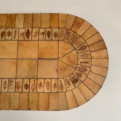 Table basse en céramique Herbier signée Roger Capron, circa 1965, France.