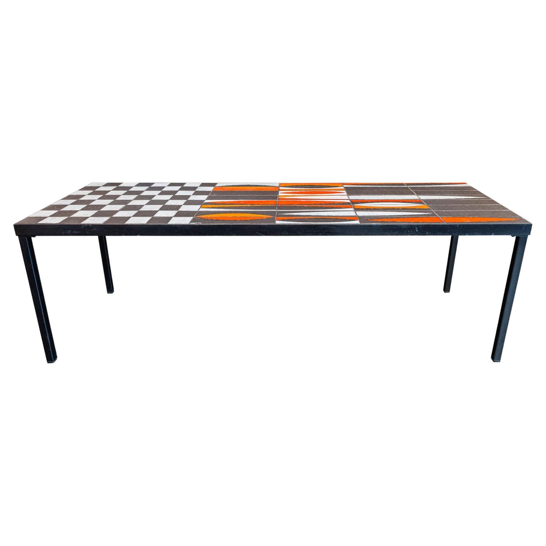 Roger Capron, Important Coffee Table, France, circa 1960