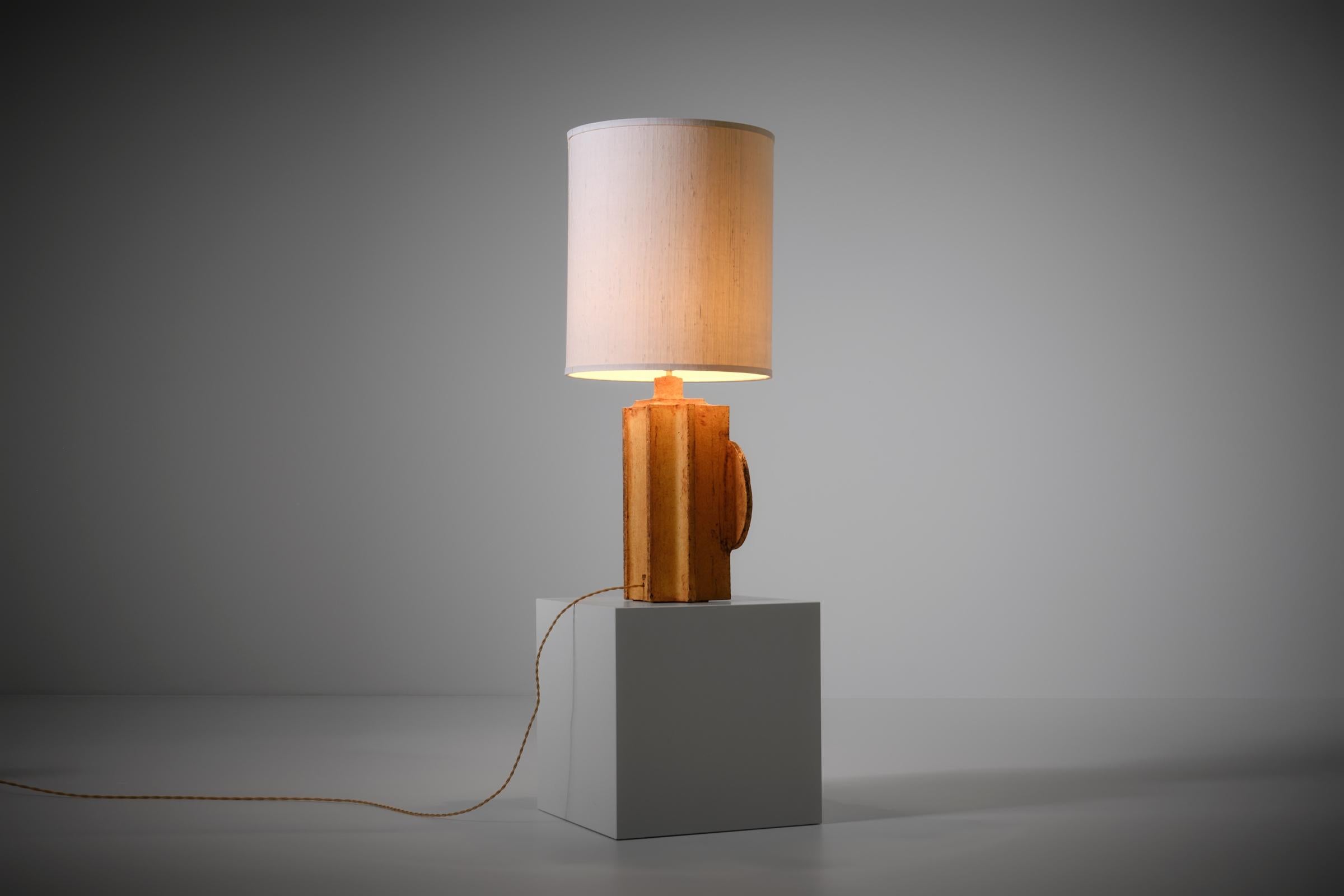 Roger Capron & Jean Derval Ceramic Table Lamp, France, 1970 2