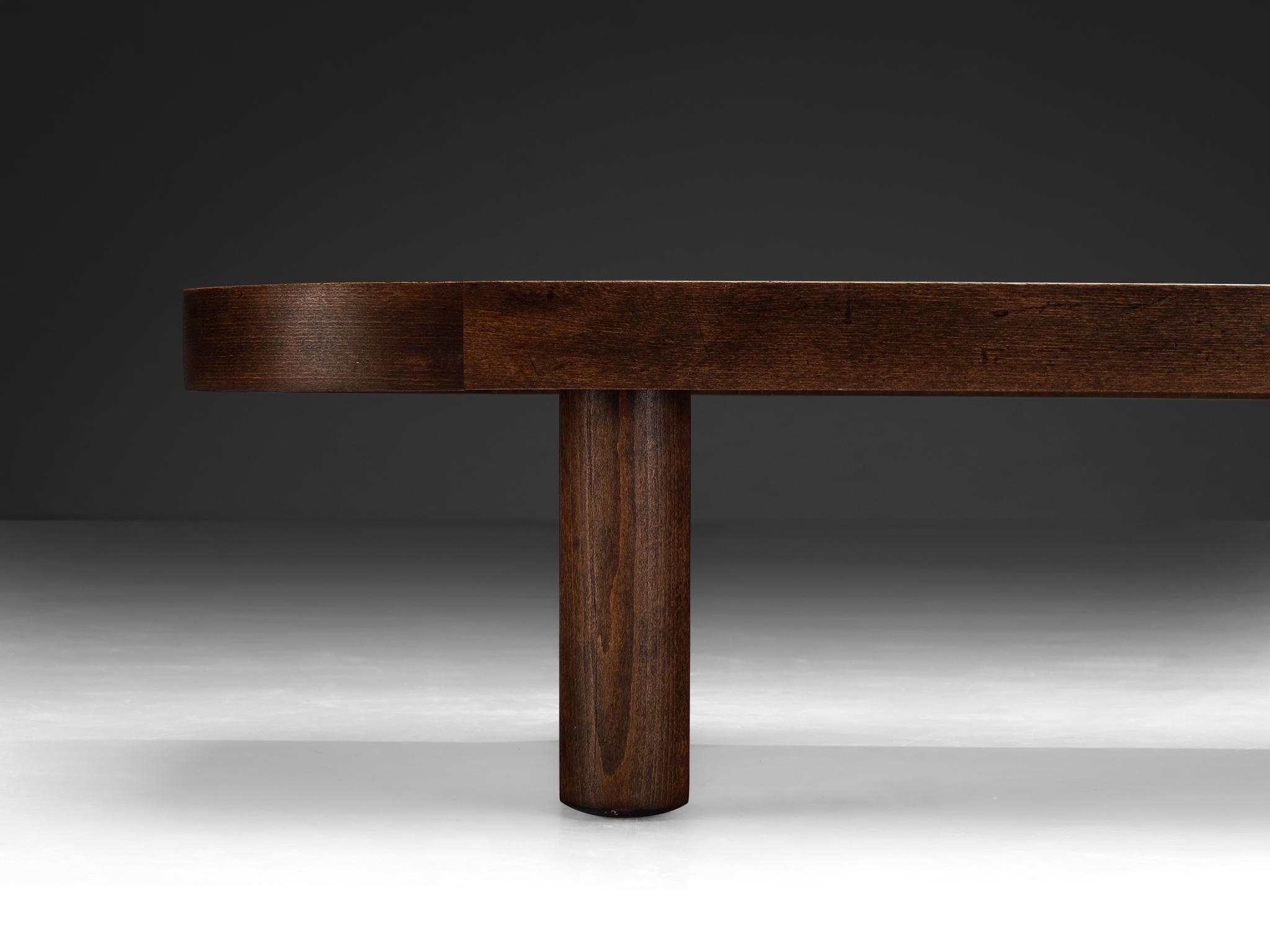 Roger Capron Large ‘Shogun’ Coffee Table in Ceramic and Wood 1