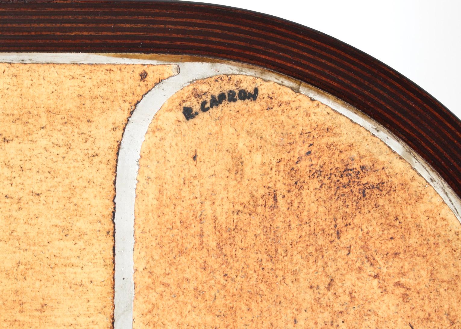 Großer geschwungener französischer Keramik-Couchtisch Vallauris von Roger Capron, signiert R Capron im Angebot 4