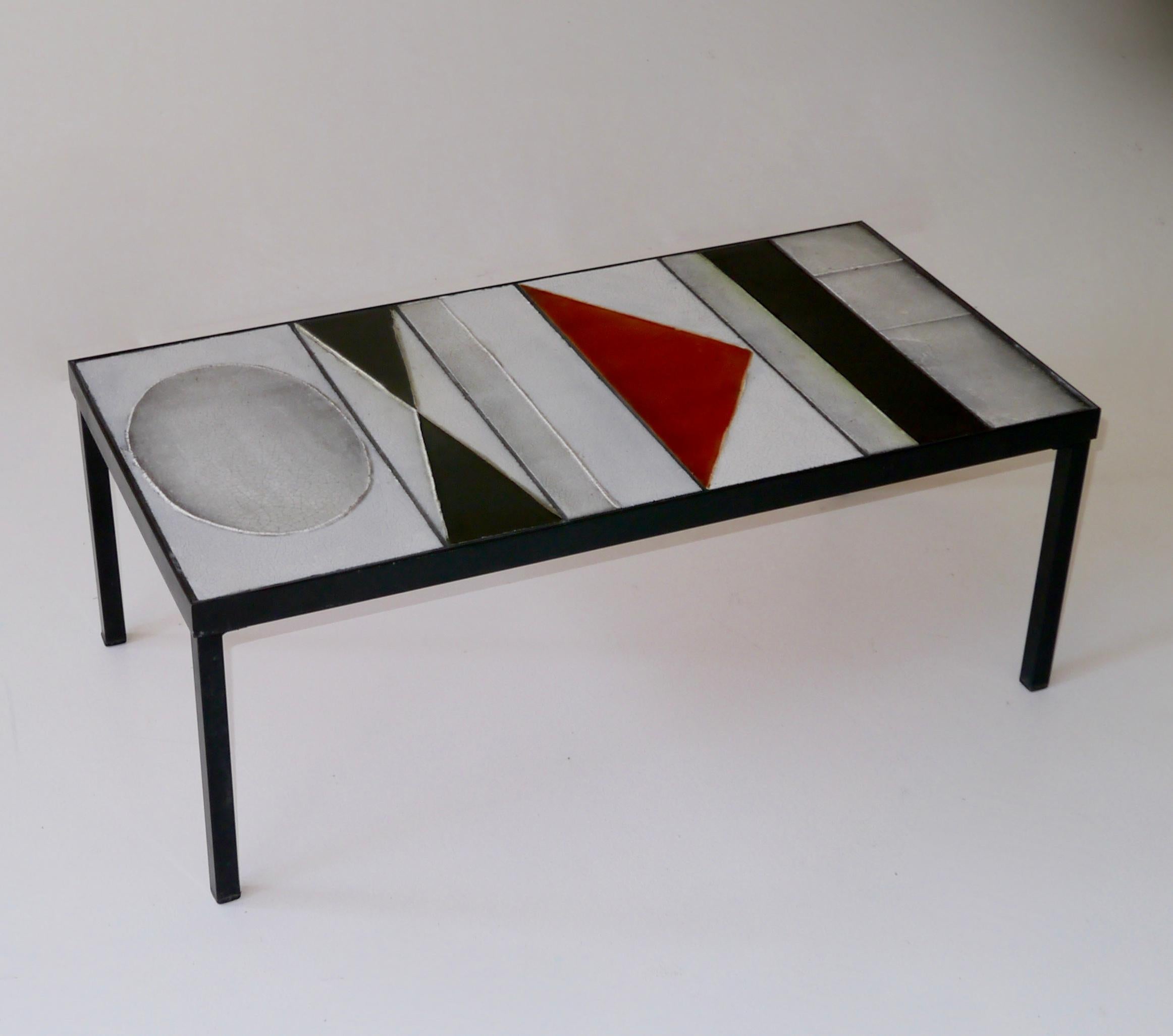 Roger Capron, Lava Glazed Low Table, France, circa 1965 1