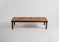 Roger Capron, « L'Herbier », table basse avec plateau incliné, France, milieu du siècle dernier