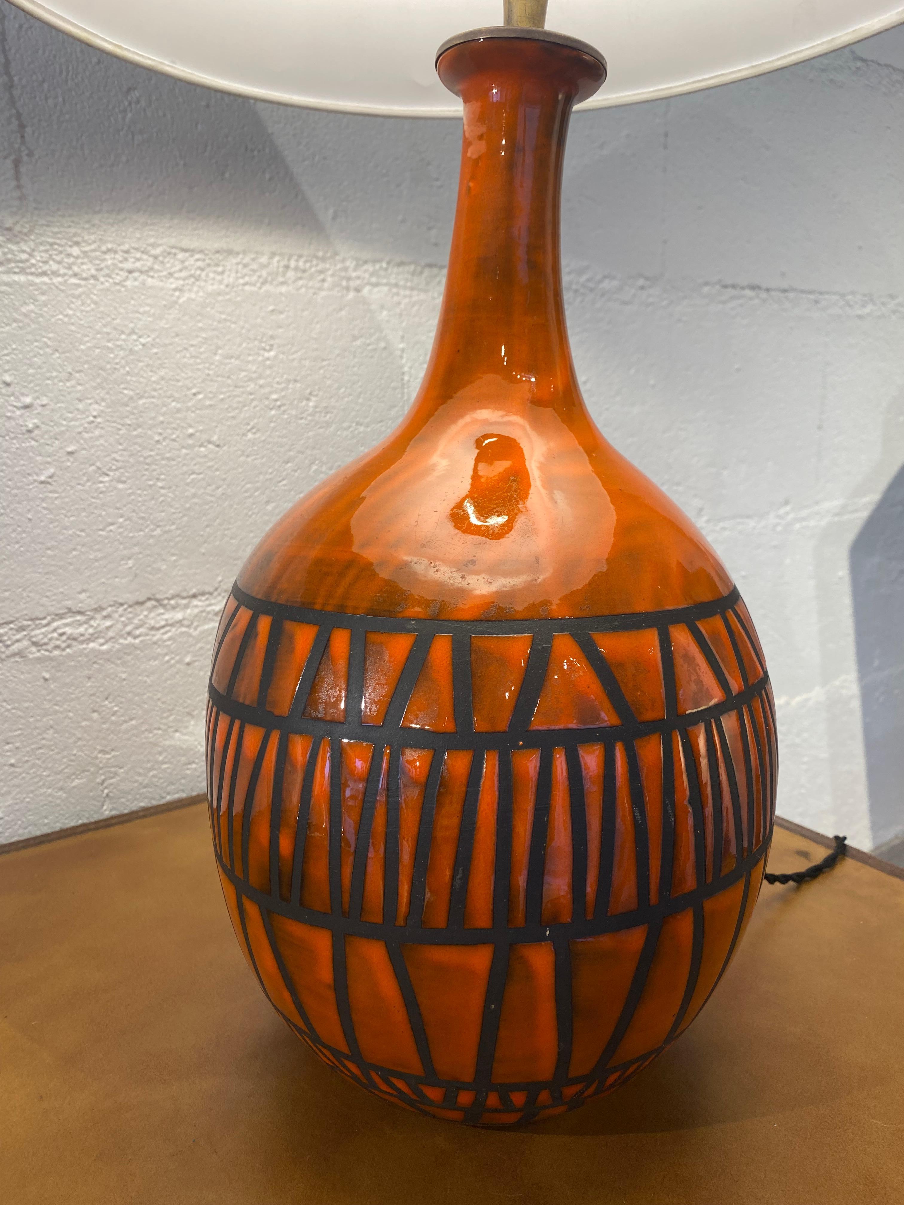 Ceramic Roger Capron light For Sale
