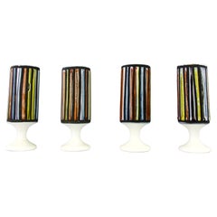 Roger Capron, Mazagran "Pyjama" Ceramic Glasses, France, 1960s