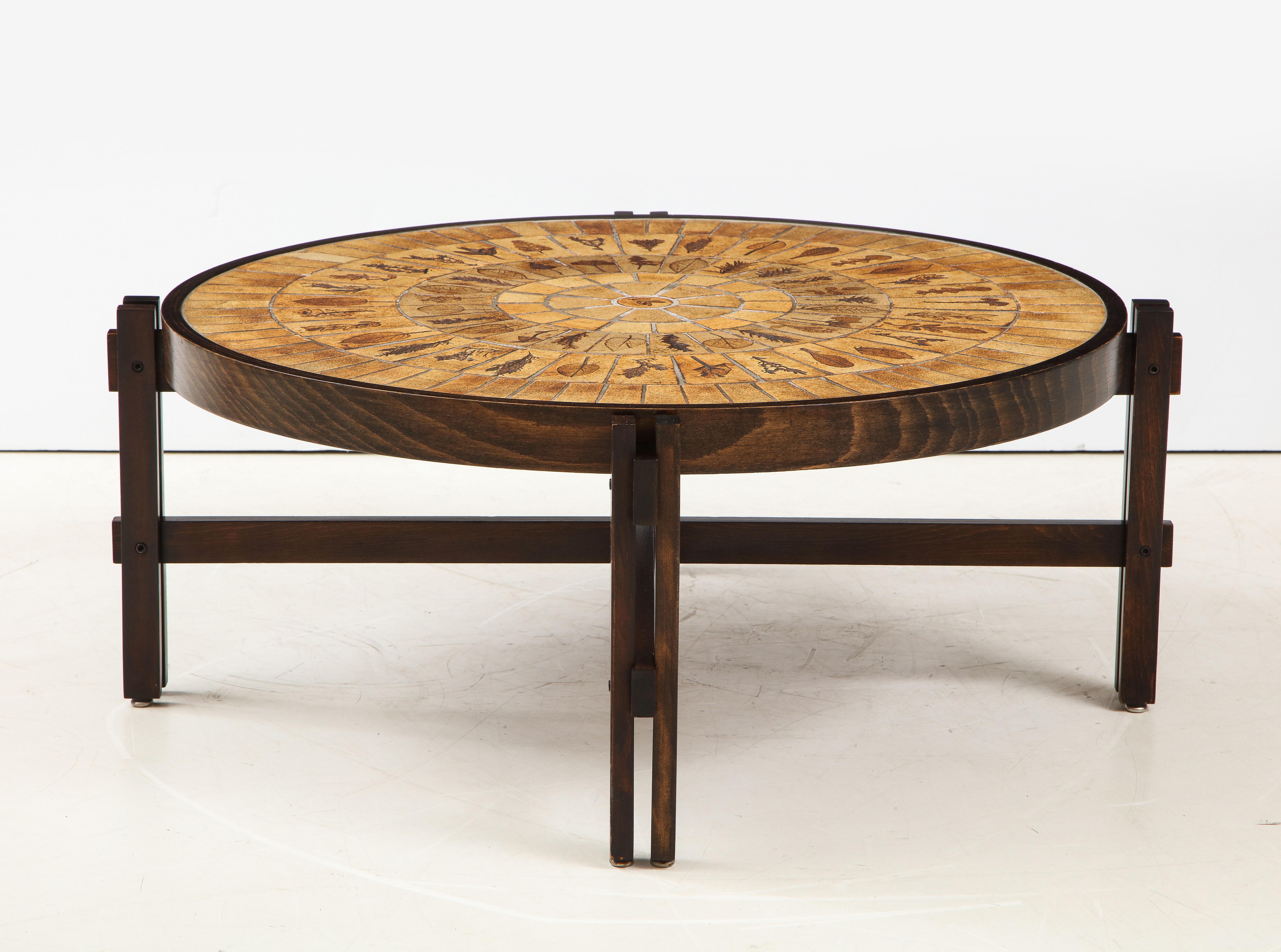 Ceramic Roger Capron Mid-Century Modern Coffee Table