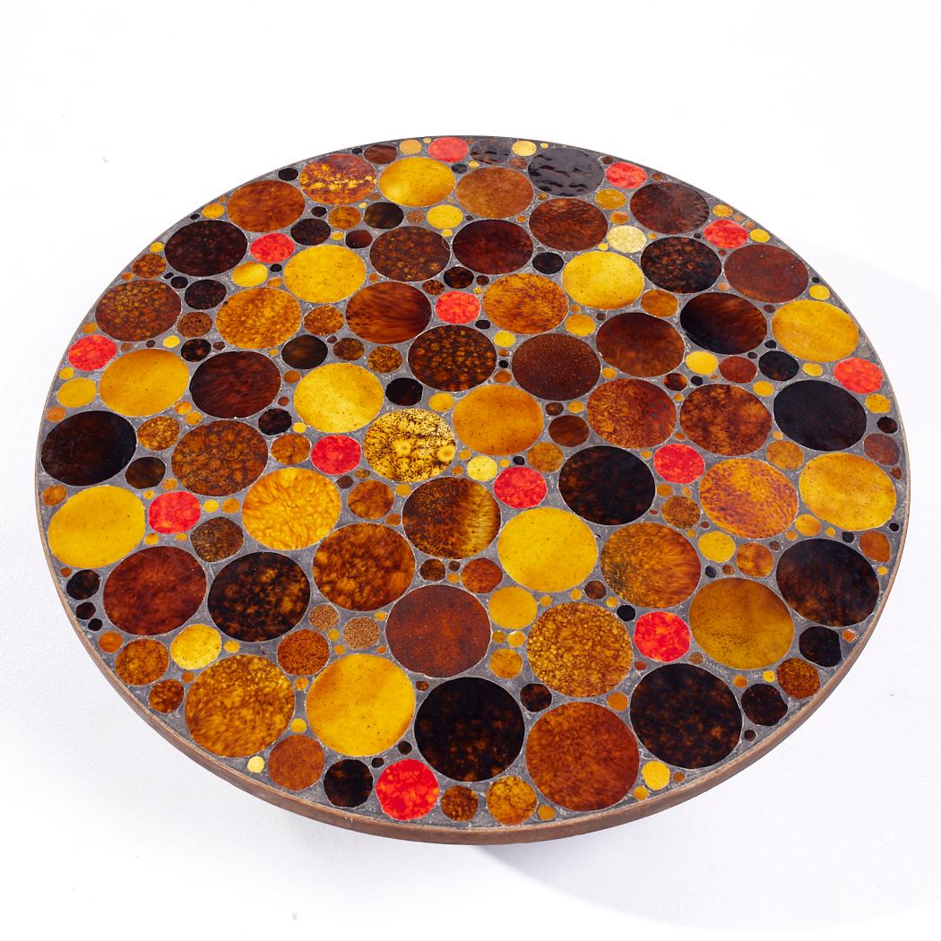 Roger Capron Mid Century Mosaic Tile Coffee Table For Sale 1