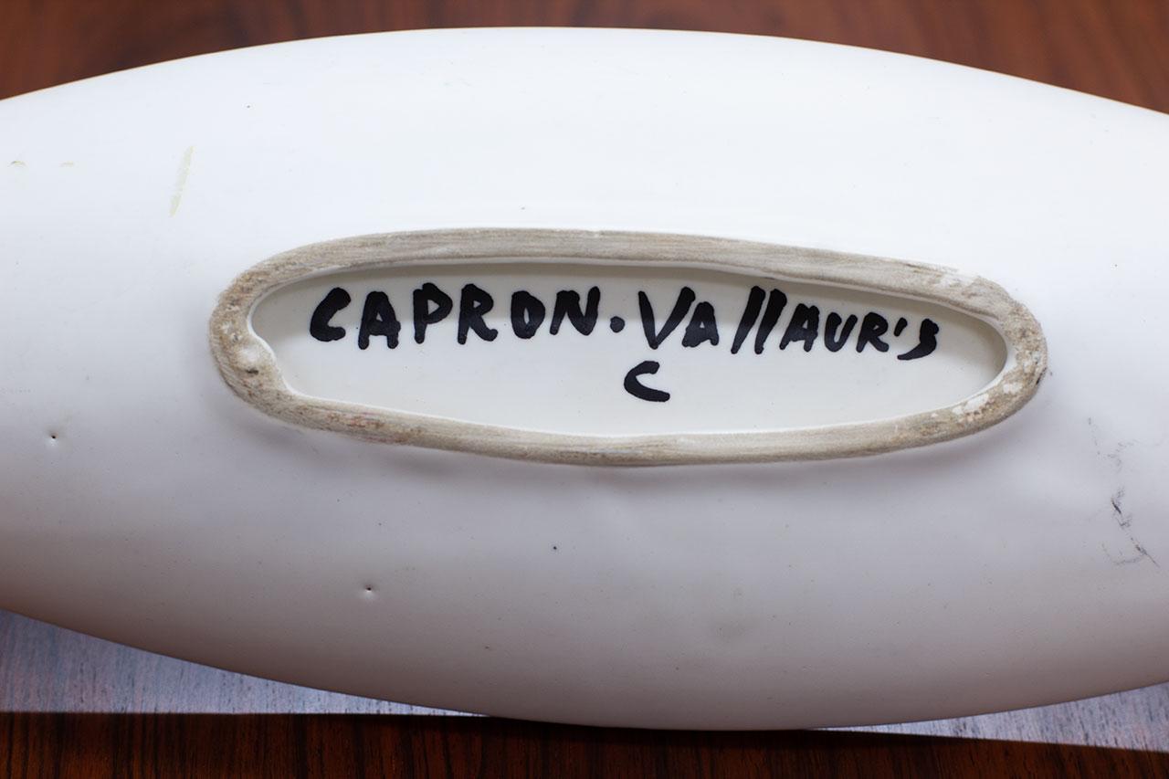 Roger Capron Oblong Shaped Ceramic Bowl, Vallauris, France (1957-1965) For Sale 2