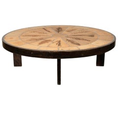 Roger Capron Oval Coffee Table