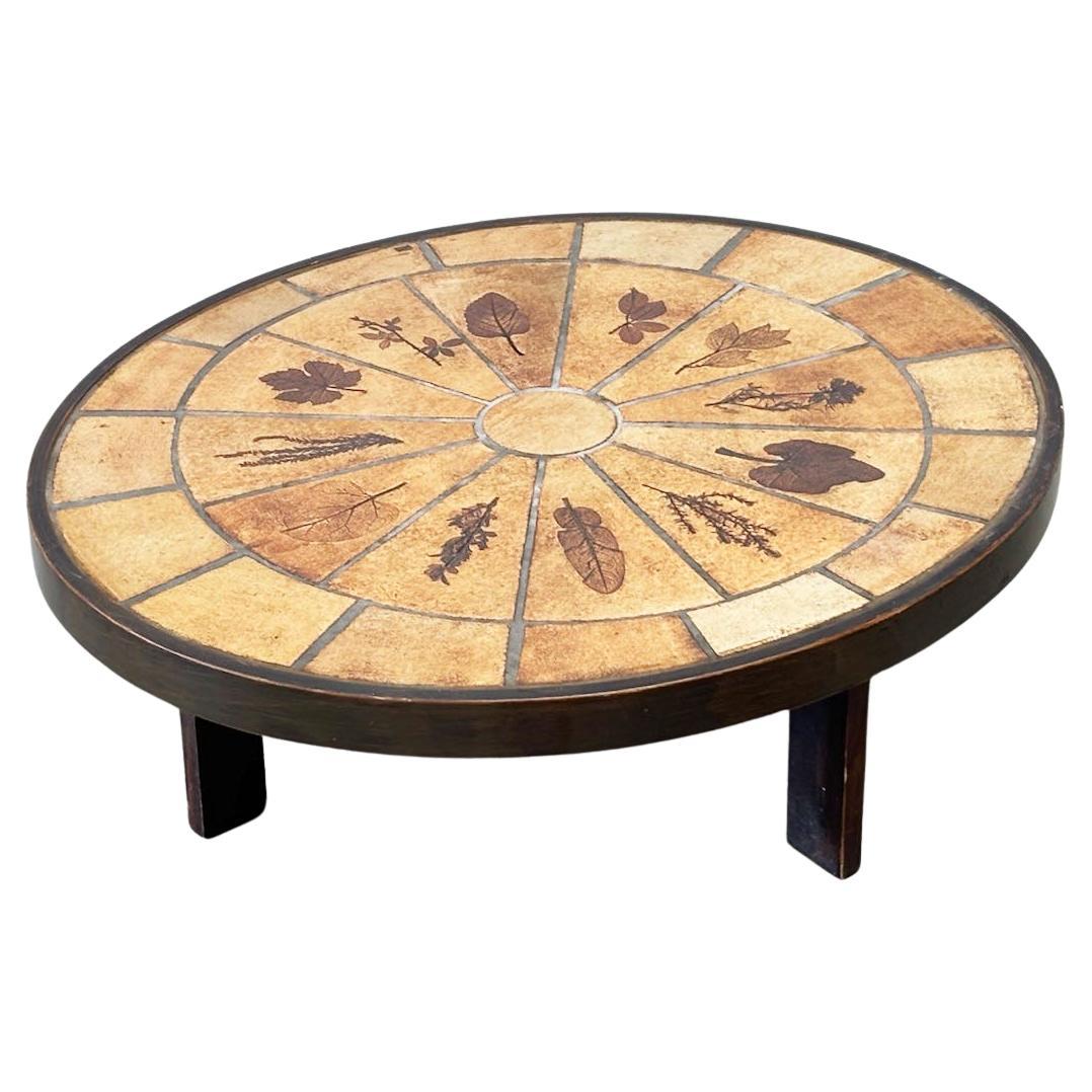 Table basse ovale Roger Capron