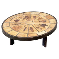 Table basse ovale Roger Capron