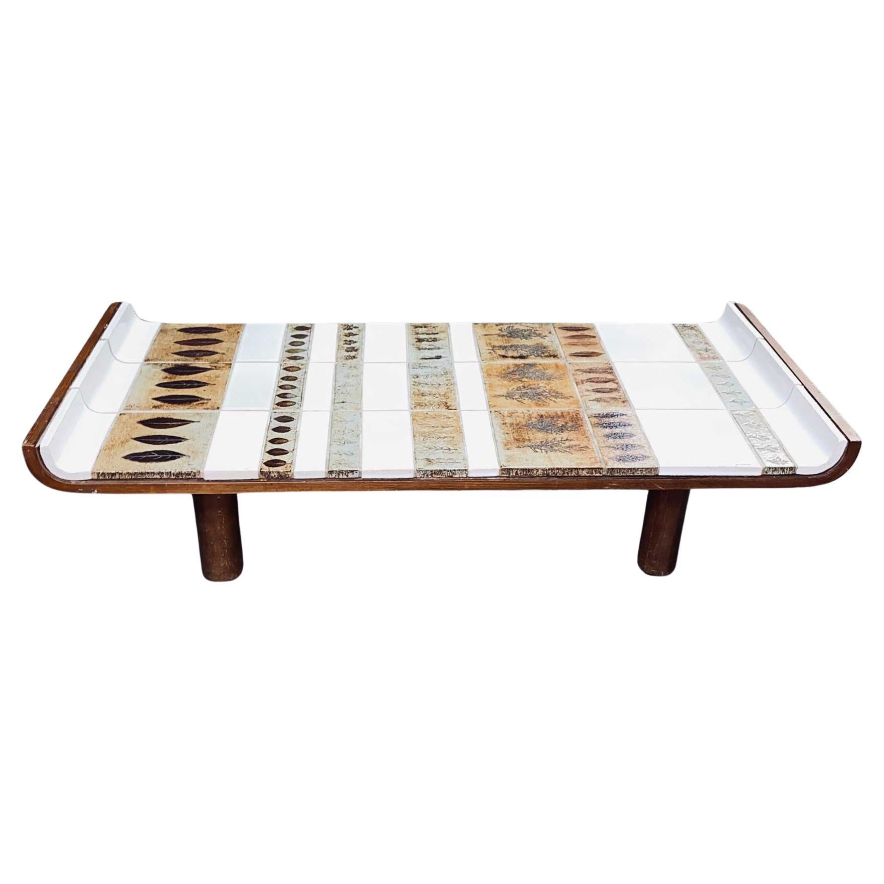 ROGER CAPRON Pagode table vallauris 1970 For Sale