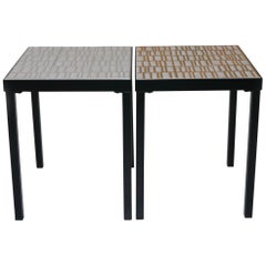 Roger Capron, Pair of Low Tables, France, circa 1960
