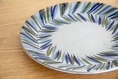Roger Capron Plate with Leaf Motif