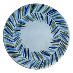 Roger Capron Plate with Leaf Motif