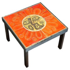 Vintage Roger Capron rare sun table