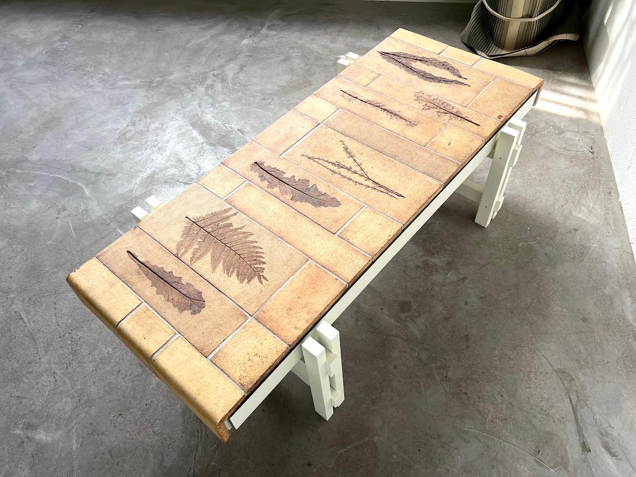 Roger Capron rectangular coffee table, France 1960 For Sale 9