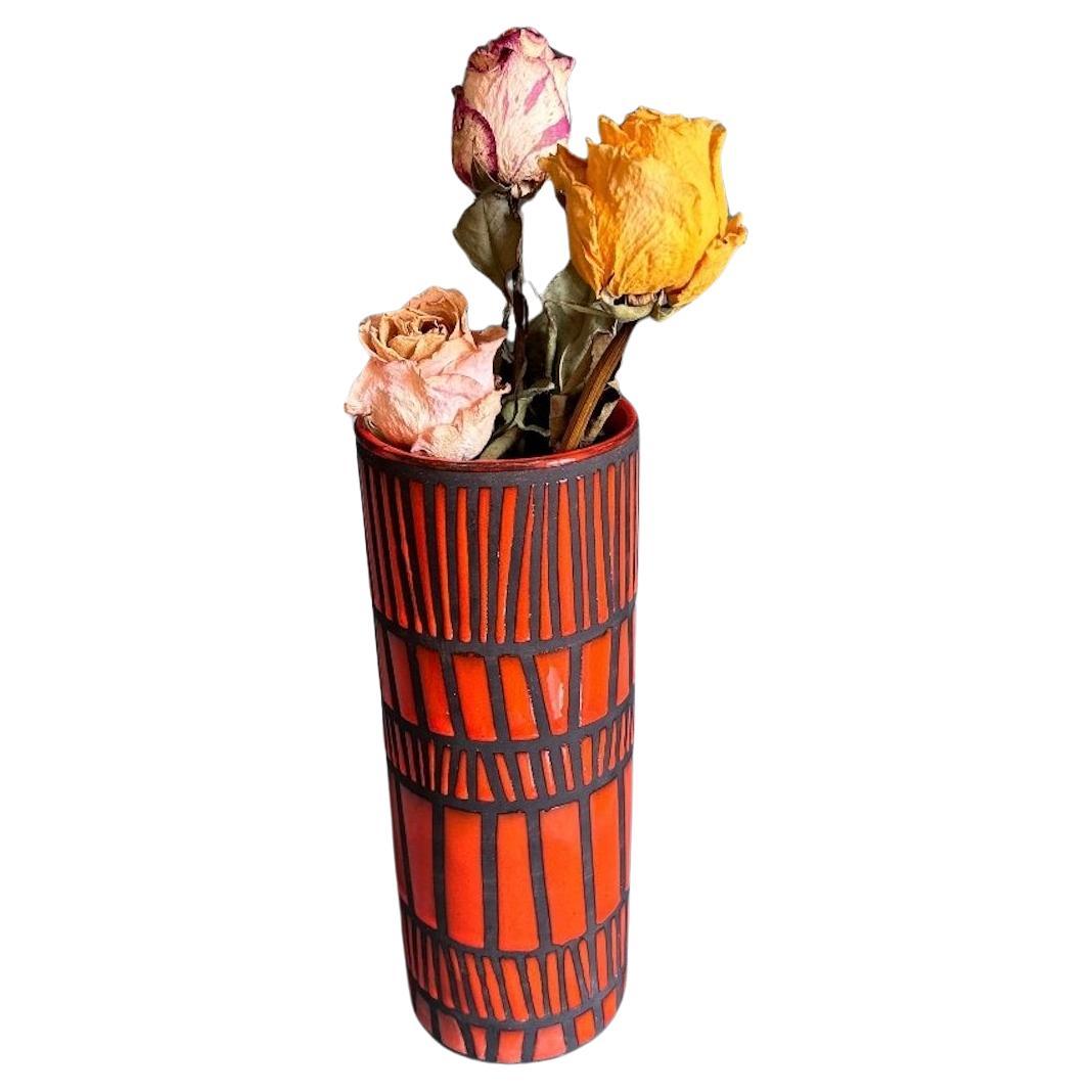 Roger Capron roll vase For Sale