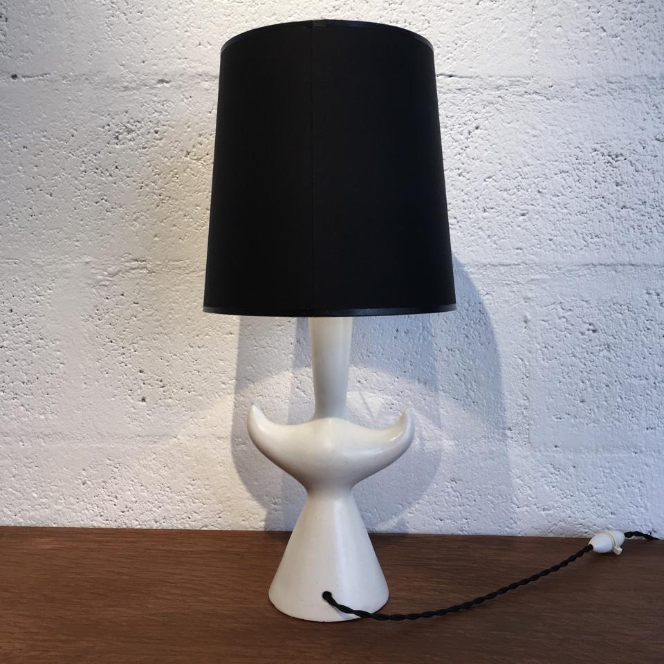 French Roger Capron 's Ceramic Table Lamp Vallauris, circa 1960