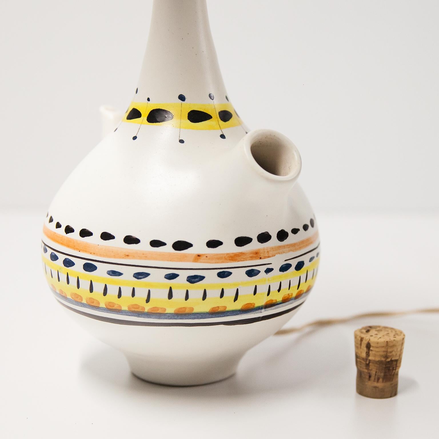 Français Roger Capron, lampe de table sculpturale Carafe, France 1955 en vente