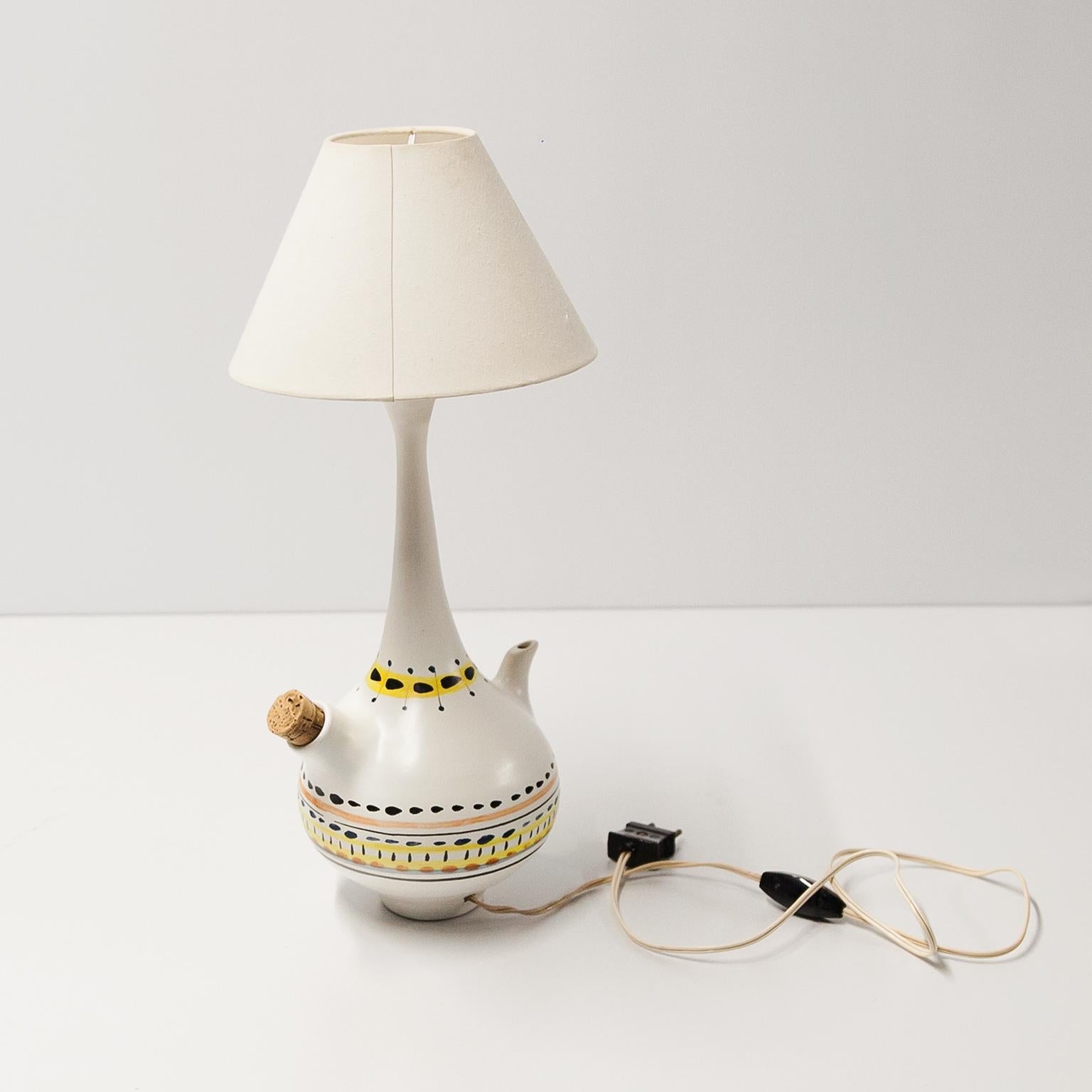 Roger Capron, lampe de table sculpturale Carafe, France 1955 Bon état - En vente à Munich, DE