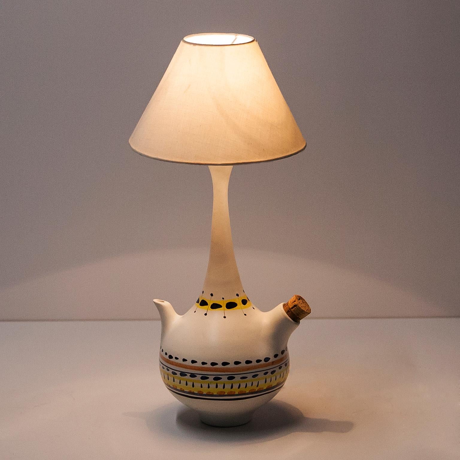 Milieu du XXe siècle Roger Capron, lampe de table sculpturale Carafe, France 1955 en vente