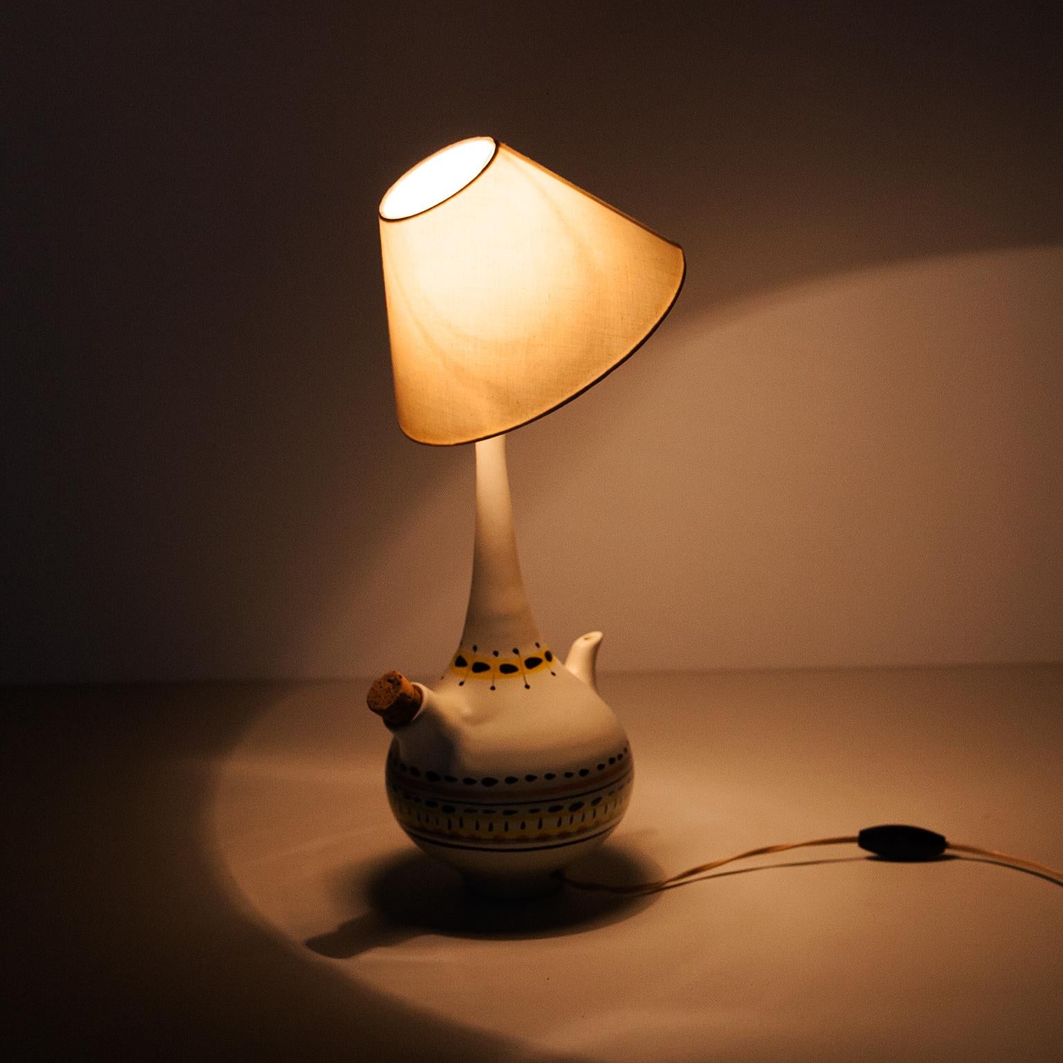 Roger Capron, lampe de table sculpturale Carafe, France 1955 en vente 1