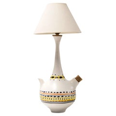 Roger Capron Sculptural Carafe Table Lamp France 1955