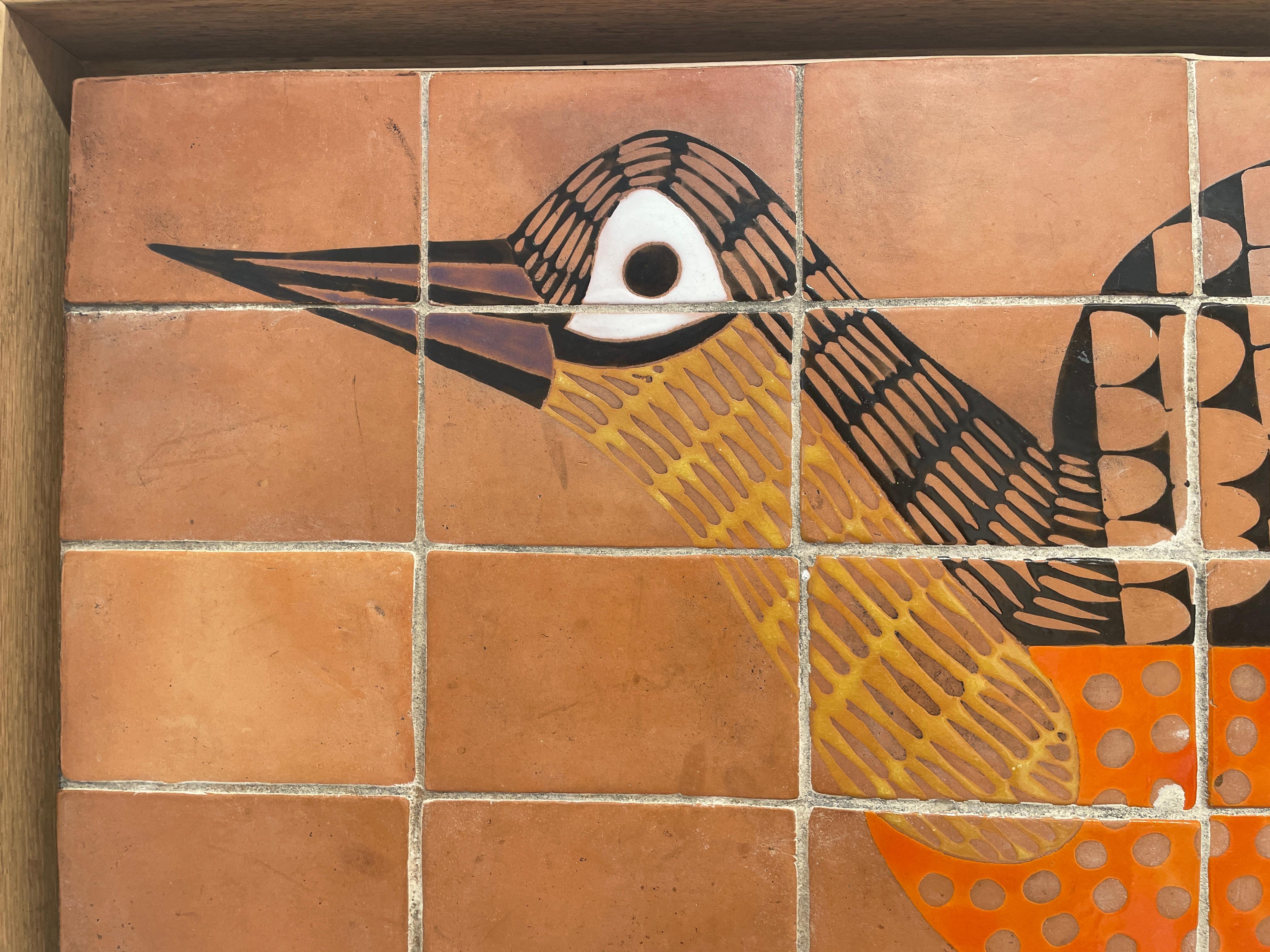 Sublime ceramic wall panel by French ceramist Roger Capron