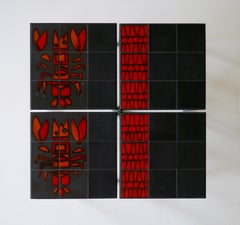 Roger Capron Set of 4 "French Riviera" Low Tables, France, circa 1960