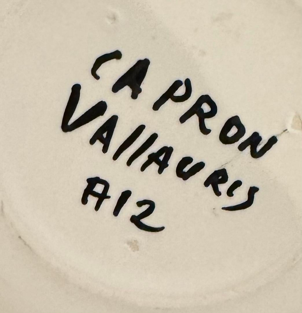 Roger Capron - Ensemble de 7 assiettes en céramique avec oiseaux stylisés, Vallauris, années 1950 en vente 5