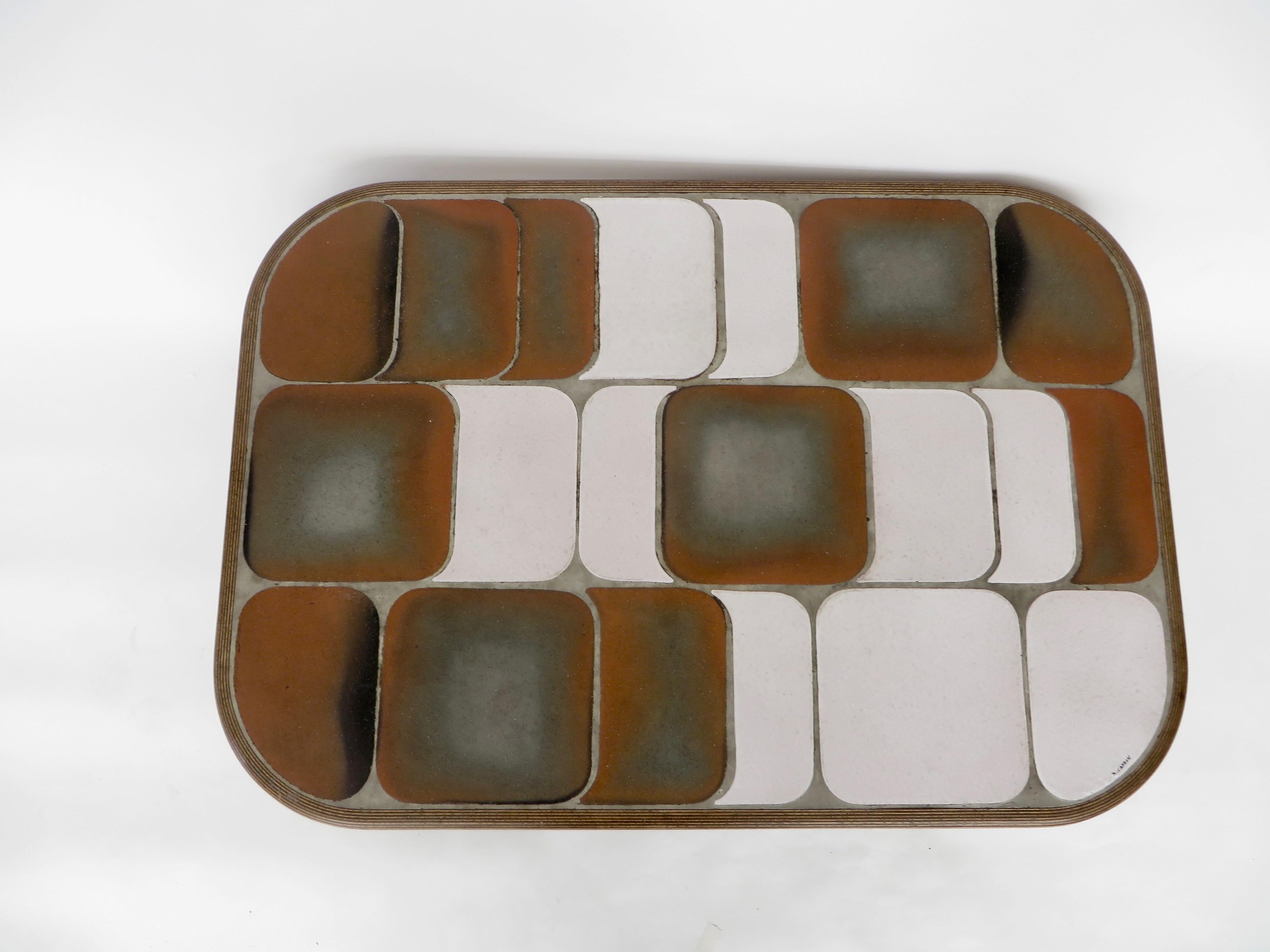 Roger Capron Sho-Gun Table basse en céramique française Vallauris 1