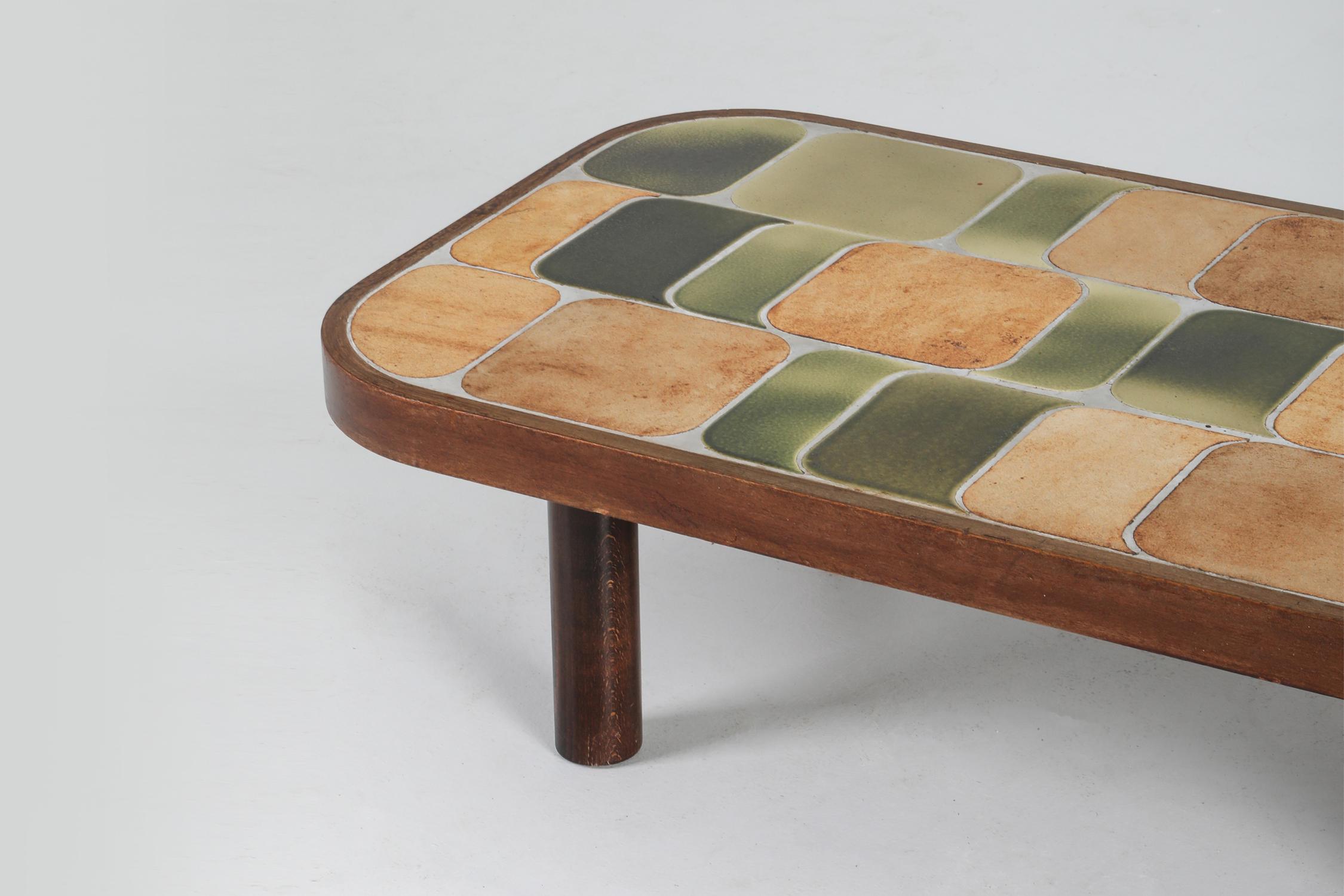 Roger Capron 'Shogun' Ceramic Coffee Table In Good Condition In Antwerp, BE