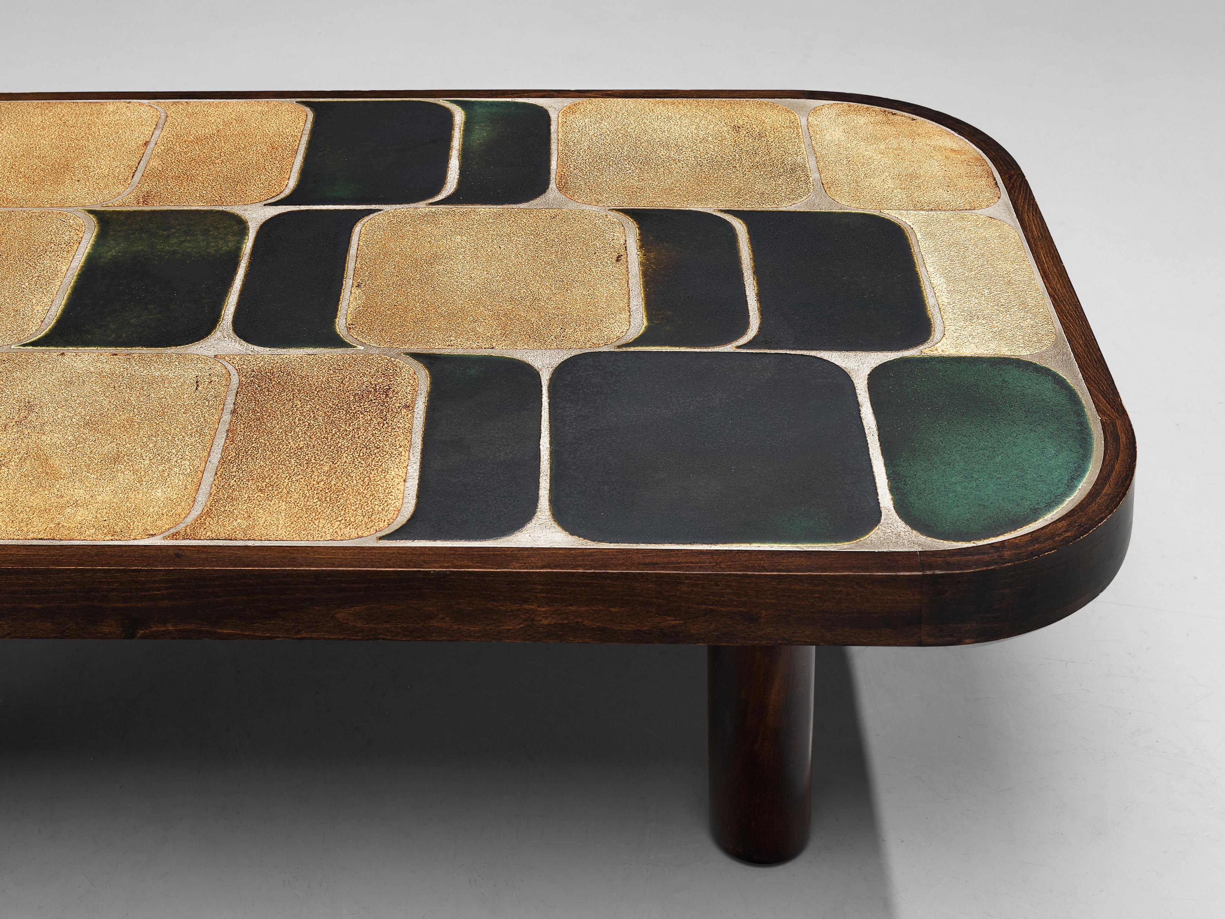 Roger Capron ‘Shogun’ Coffee Table in Ceramic In Good Condition In Waalwijk, NL
