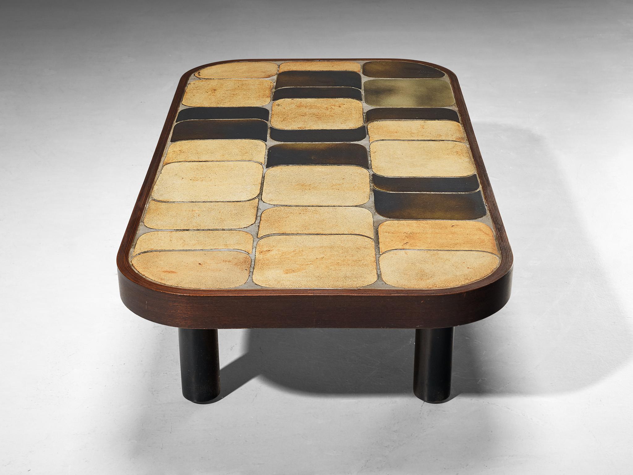 Roger Capron ‘Shogun’ Coffee Table in Ceramic  In Good Condition In Waalwijk, NL