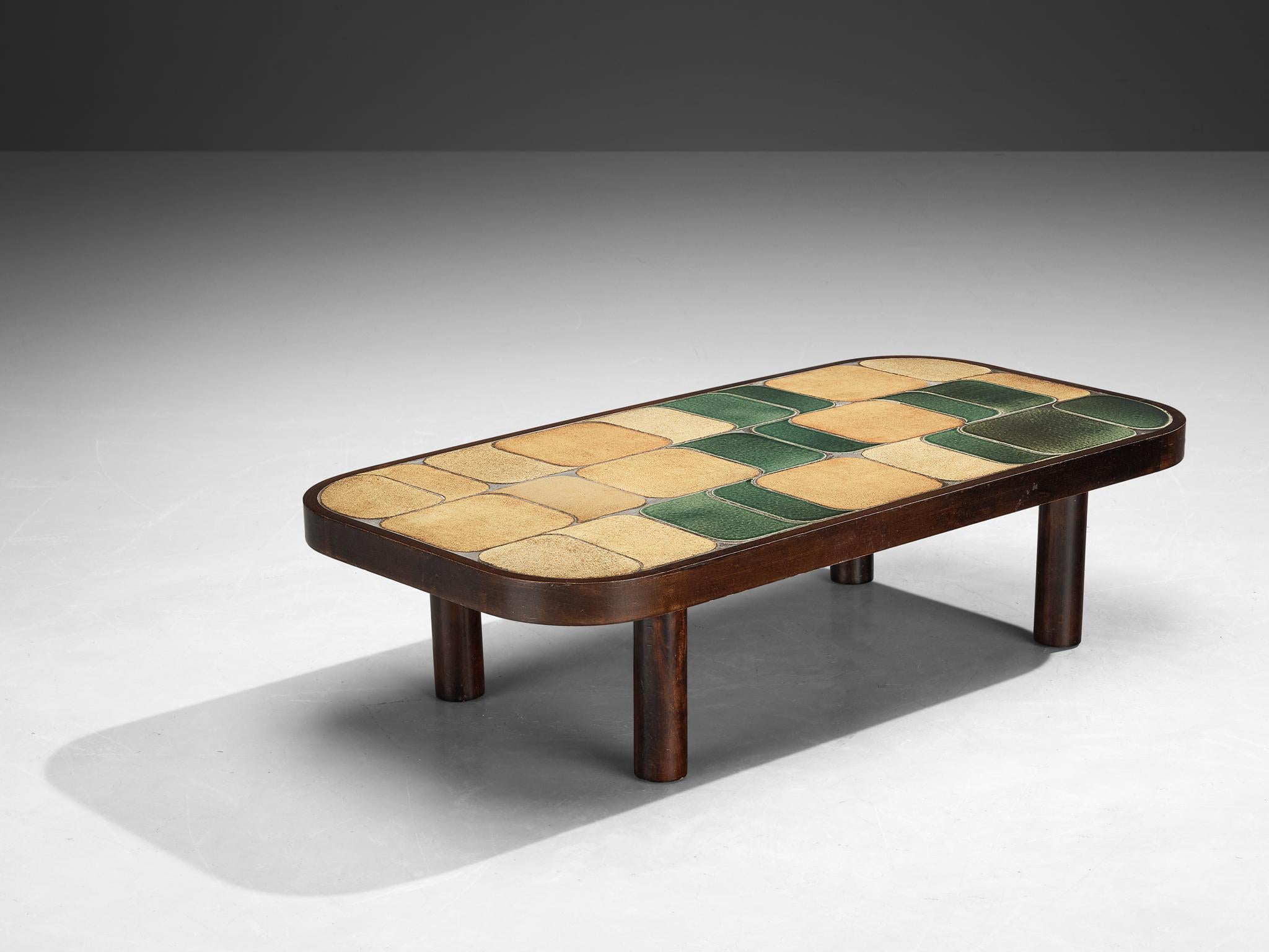 Mid-20th Century Roger Capron ‘Shogun’ Coffee Table in Ceramic 